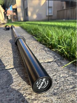 ROGUE THE OHIO WEIGHTS BAR-STAINLESS STEEL/BLACK WITH HG COLLAR LOCKS