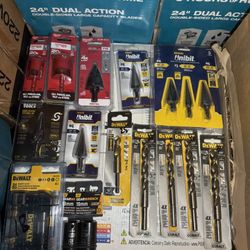 Milwaukee, Dewalt, Klein, Unibit Drill Bits, ask for the price you want