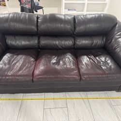 Leather Couch 