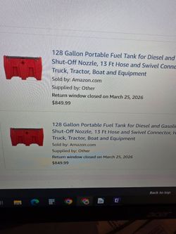128 Gallon  Portland Fuel Tank Deisel or Gas