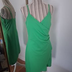 Planet Gold Green Spandex Dress XXL 