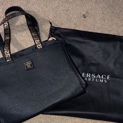 Versace Tote Bag Faux Leather Holdall Weekender  Medusa