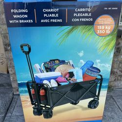 Mac Sports XL Folding Wagon with Brakes - New