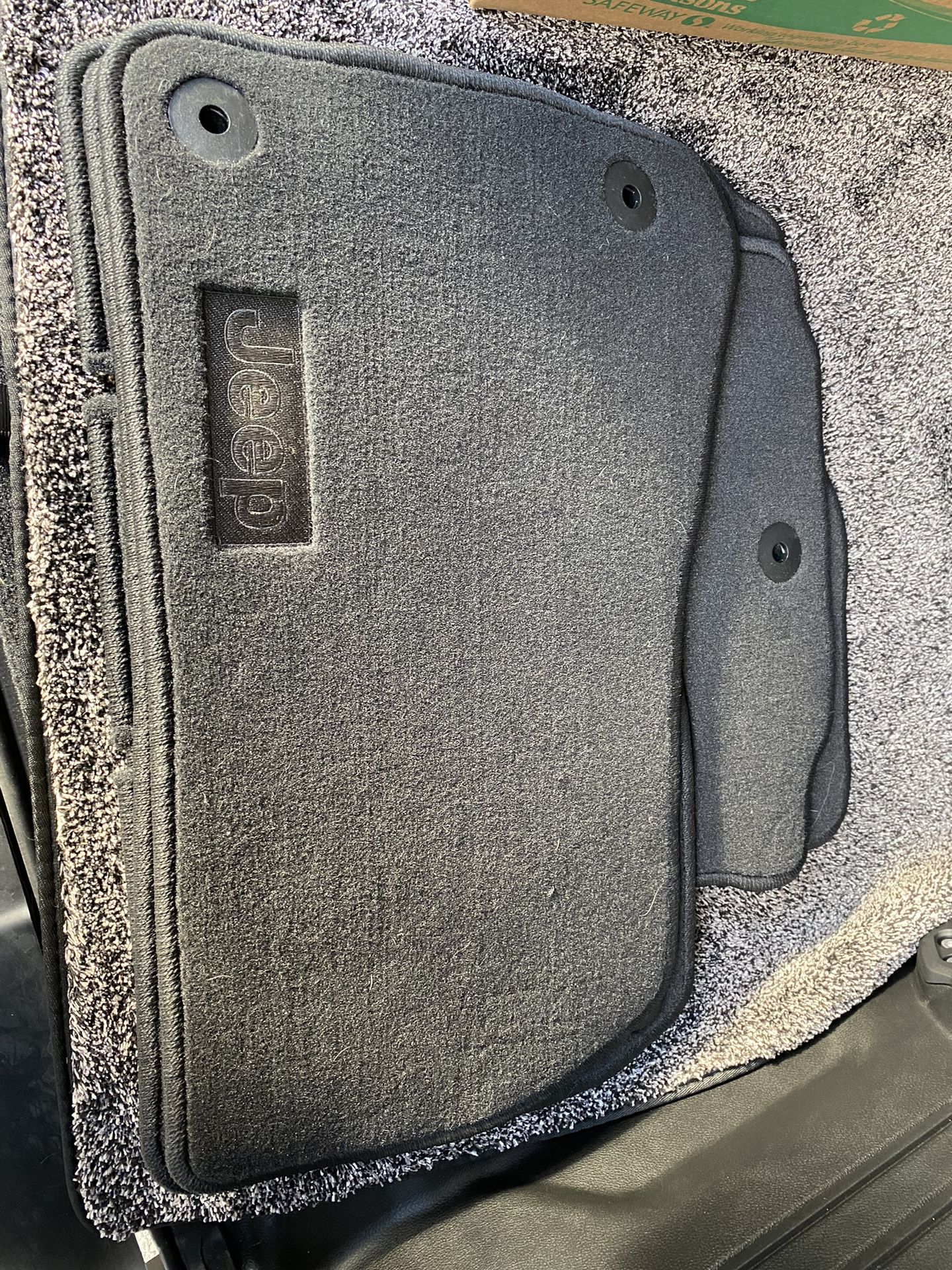 New Jeep Wrangler Carpet Mats.