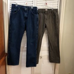 Two Pair Of Men’s Jeans, 36/32
