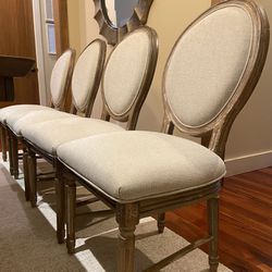 Upholstered Dining Chairs (x4)