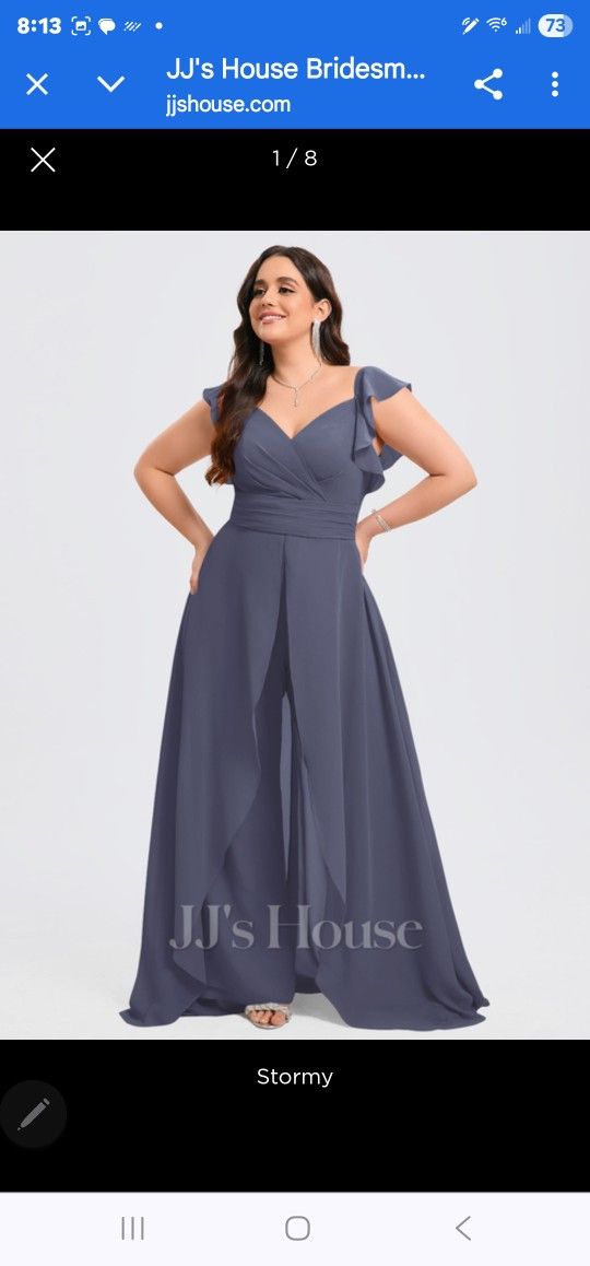 Wedding Wear Jumpuit Mother Of The Bride Or Bridesmaid. NWT. 22W