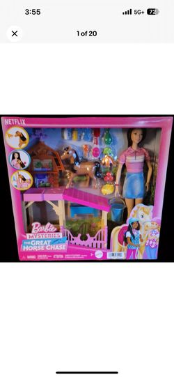 Barbie Playset Mysteries The Great Horse Chase Stable Playset with Accessories