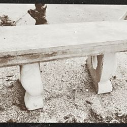 Straight STONECAST BENCH/Outdoor Seating