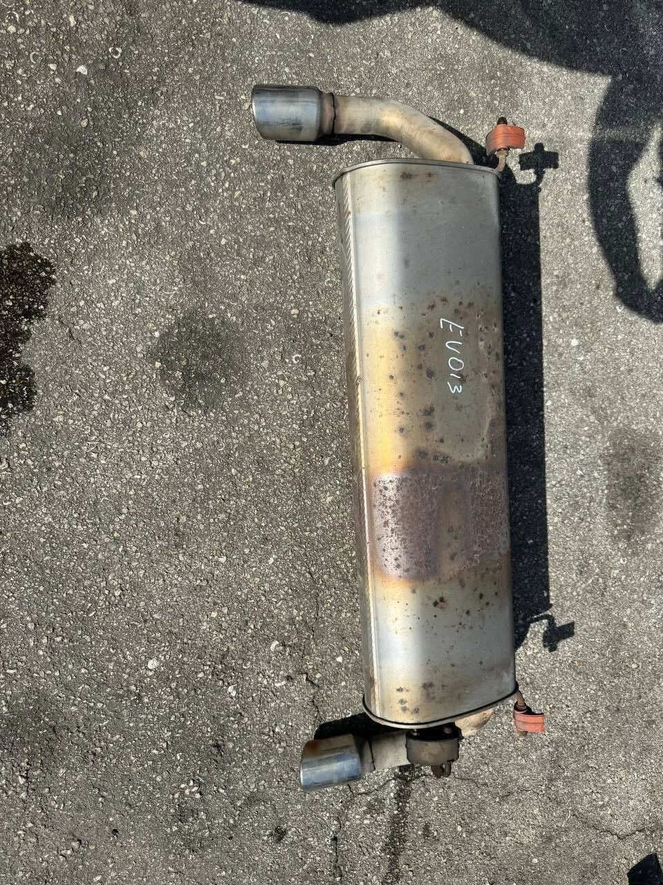12-17 Land Rover Range Rover Evoque L538 Rear Dual Exhaust Muffler Assembly OEM