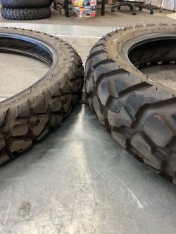 Dual sport motorcycle tires