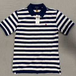 Polo Ralph Lauren Boys Striped Polo – New With Tags – Size L (14–16)