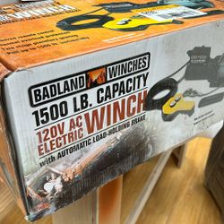 Badlands Winch 1500 Lb Capacity 120v Ac Electric 