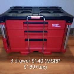 Milwaukee Packout 3 Drawer Tool Box