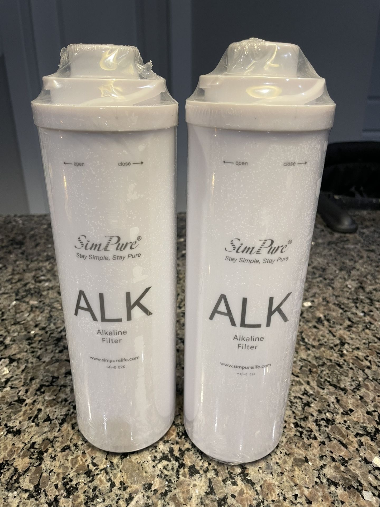 SimPure Alkaline Filters (2) NEW