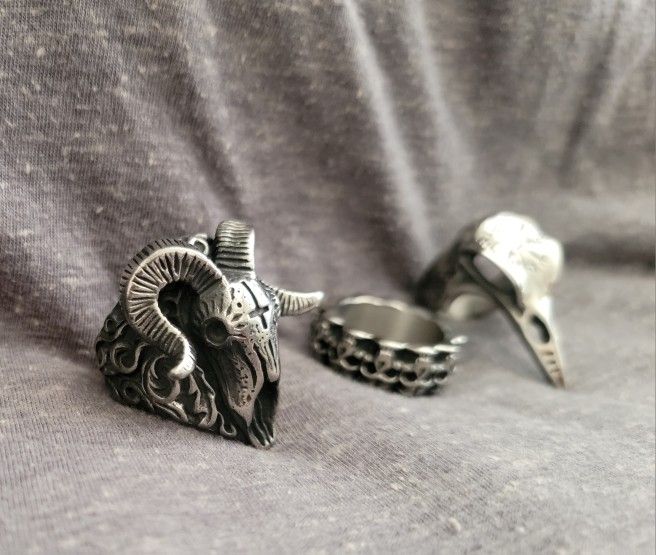 Gothic Stainless Steel Rings