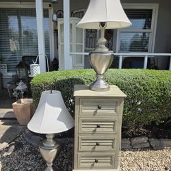 2 Lamps $40 Dresser $40