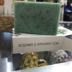 NATURAL ROSEMARY & Peppermint Soap 