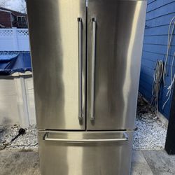 Kichen-aid Refrigerator 36 X 24 X 69 Working Perfect Clean One Receipt For 6 Months Warranty 