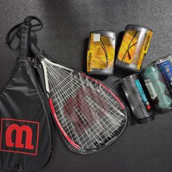 Racquetball rackets, Eyewear and balls