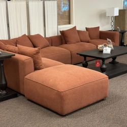 6-piece Upholstered Modular Sectional- Shop Now Pay Later - Visit Betterhomefurnitures.com For More Exclusive Deals.