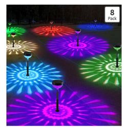 8Pack Solar Pathway Lights Outdoor