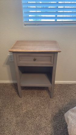 Nightstand with Drawer and Open Shelf
