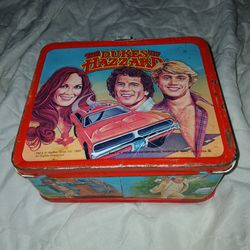Vintage 1980  duke's of hazard tin lunch box