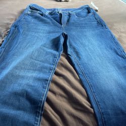 Plus Size Jeans Straight Leg High Rise 16p