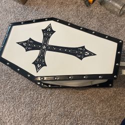 Super Cute Leather Coffin Large Bag 