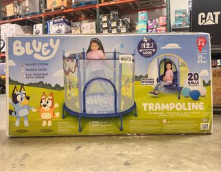 Bluey 4ft Kids Trampoline with 20 Balls Brand New in Box