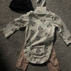 3 Piece Baby Girl Set (Minnie Mouse) 6 Months