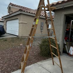 Werner 8’ Wooden Ladder