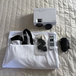 RCA Projector And 120” Screen 