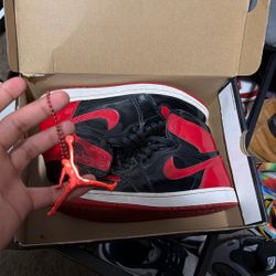 Red metallic Jordan one