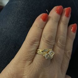Beautiful 14K Gold Plated Ring ... Size 8.... Other Rings Available In Various Styles.... Sizes 5-11.... Any Ring $65 Each