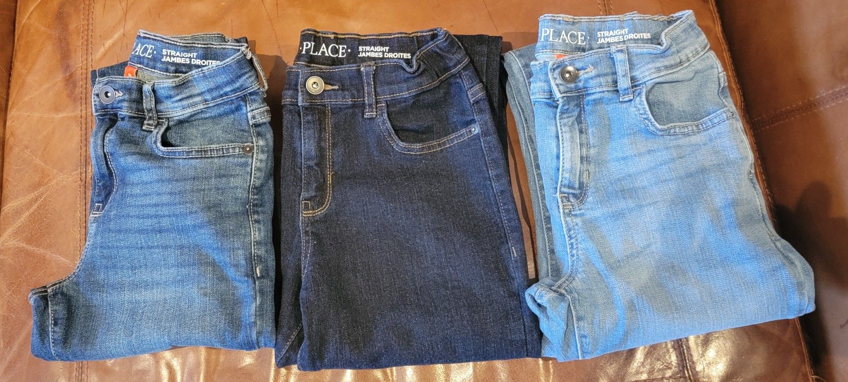 3 Pair - Children's Place Boys Size 10 Stretch Jeans