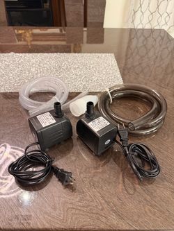 Growneer 550GPH Submersible Aquarium Pumps W/ Hose