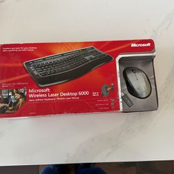 New Microsoft Wireless LaserDesktop 6000 Keyboard and Mouse