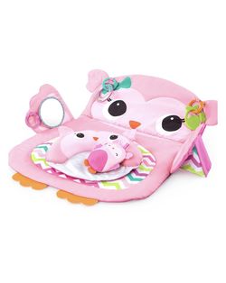Bright starts tummy time prop & Play Activity Mat, Owl Set