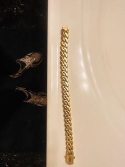 Gold Cuban Link Bracelet