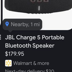 JBL BLUETOOTH SPEAKER  CHARGE 5