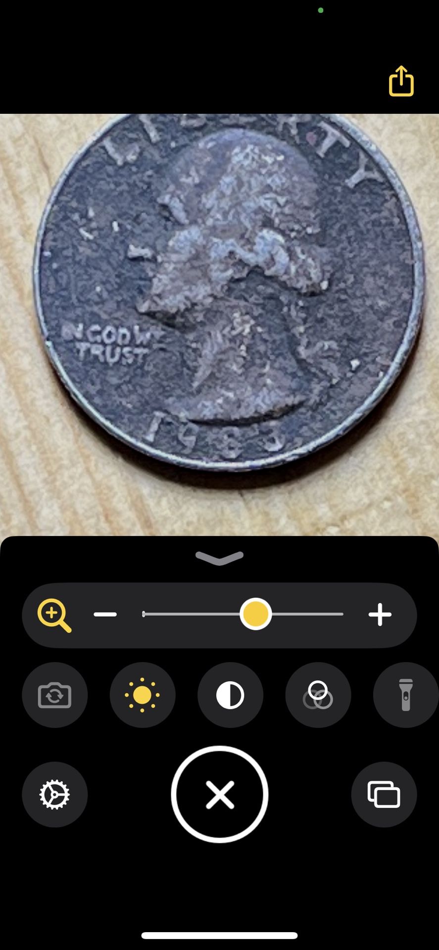 1983p Quarter Error Coin