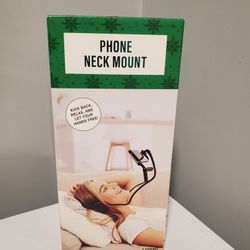 NEW Phone Neck Mount Hands free Festive Voice Cell Phone Walgreens convenience accessory Gag gift