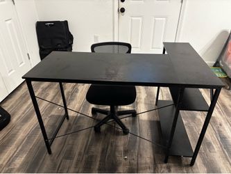 Desk and chair