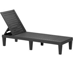 Lounge Chair -  Outdoor Tanning Chairs Striped 5 Position Adjustable All Weather