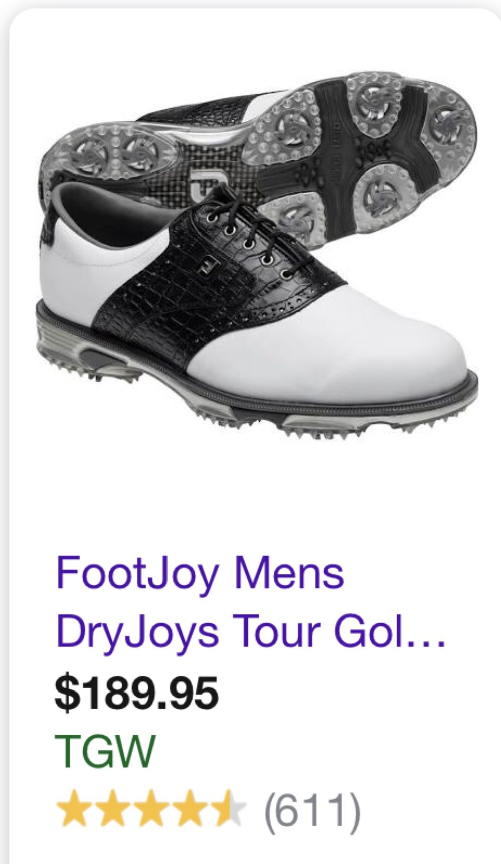 FootJoy #1 Shoe In Golf
