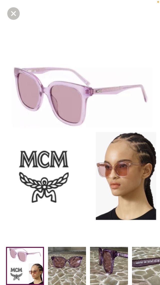 LIKE NEW! MCM725S 500 Womens Purple Rectangular Plastic...