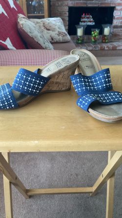 Cork Wedge Slings Size 7 1/2