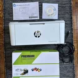 HP LaserJet Pro M15w Printer and 2 extra toner cartridges 